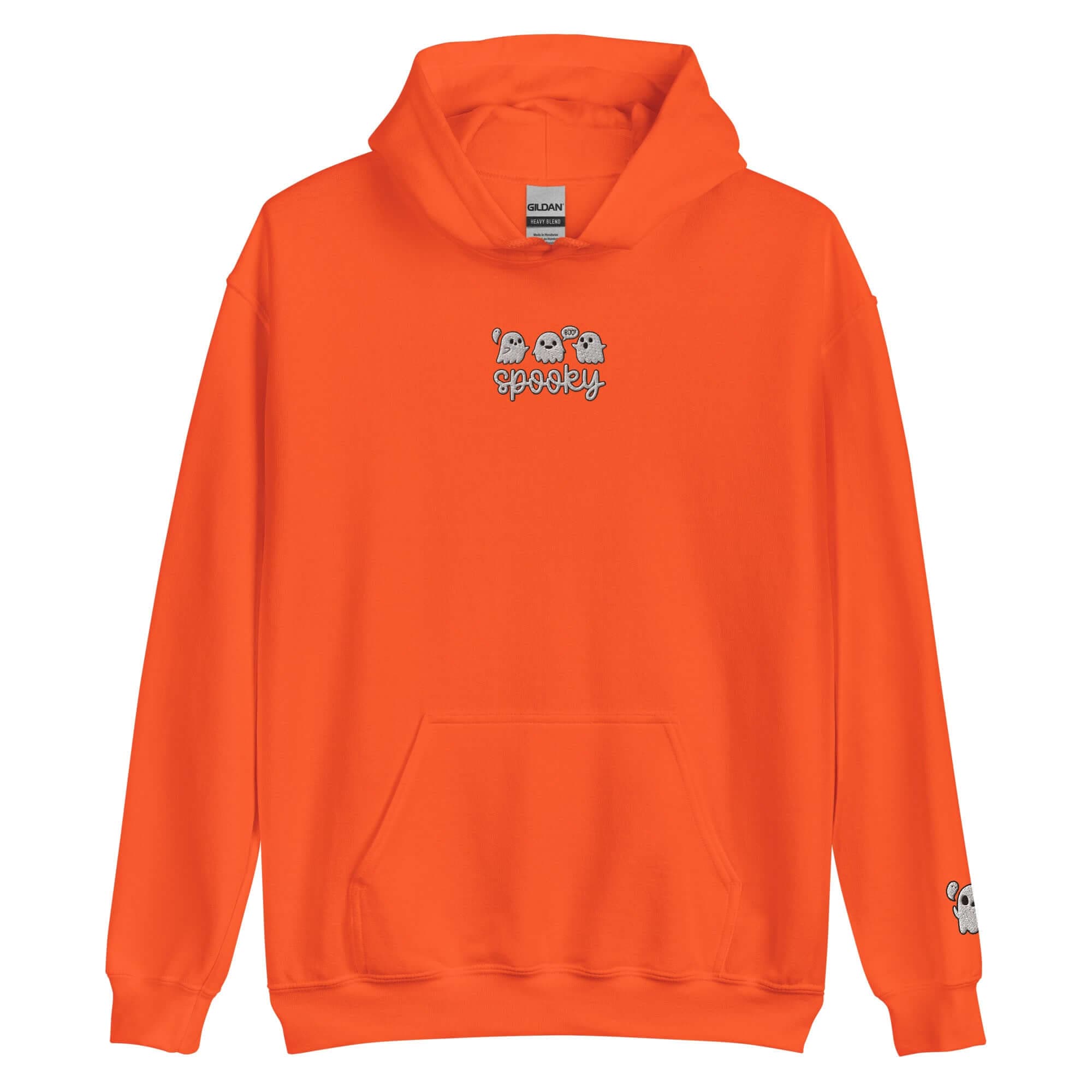 Bookish Queen Sweatshirt Orange / S Boo Hoodie Spooky Embroidered Sweatshirt