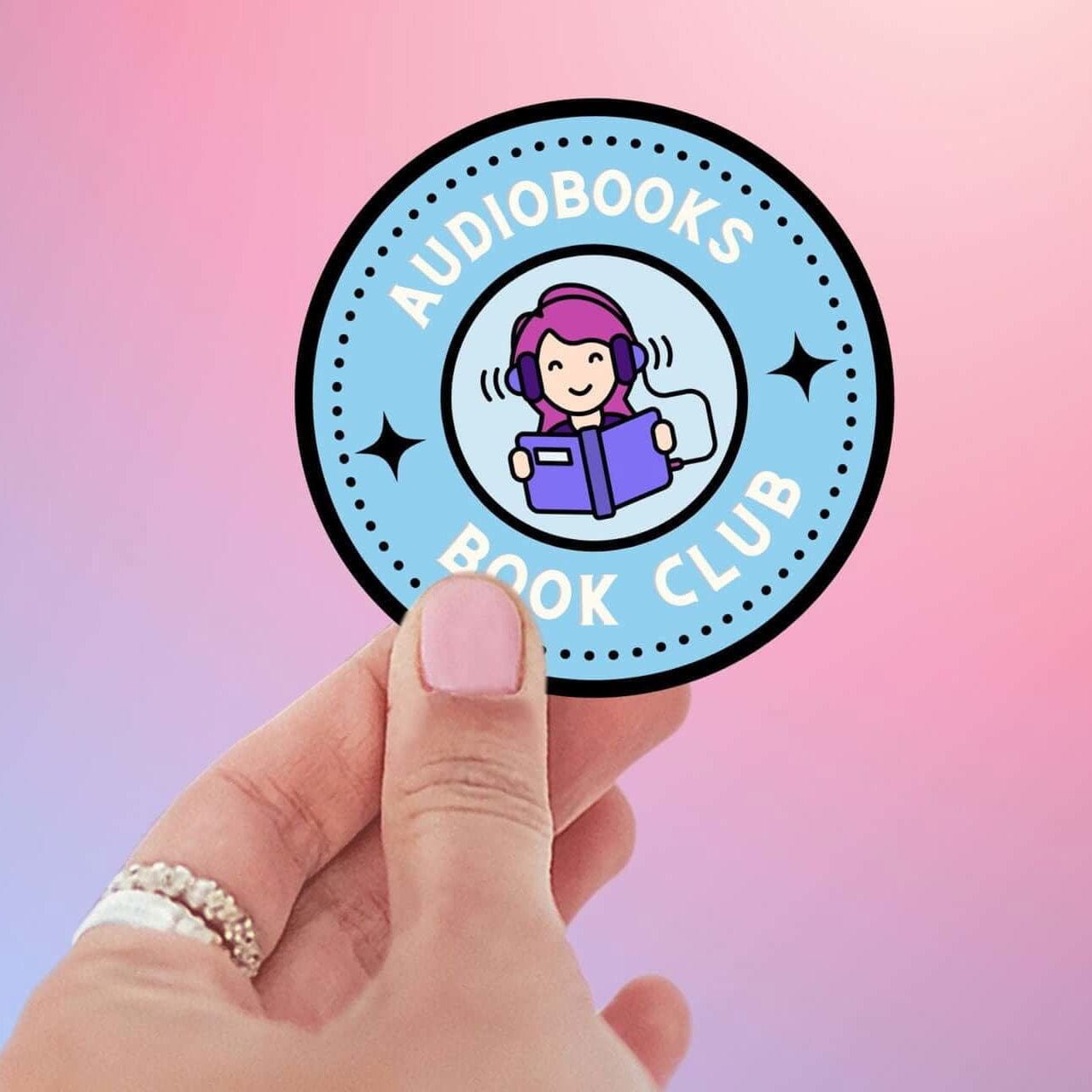 My Store Bookish Essentials Book Lover Audiobooks Book Club Sticker