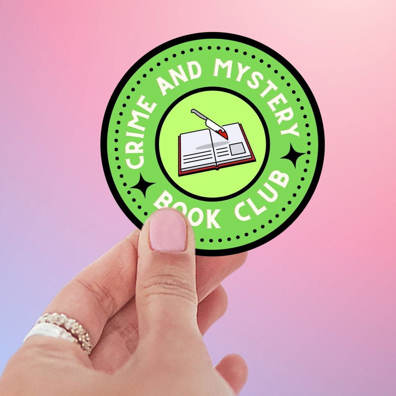 My Store Bookish Essentials Book Lover Crime and Mystery Book Club Sticker