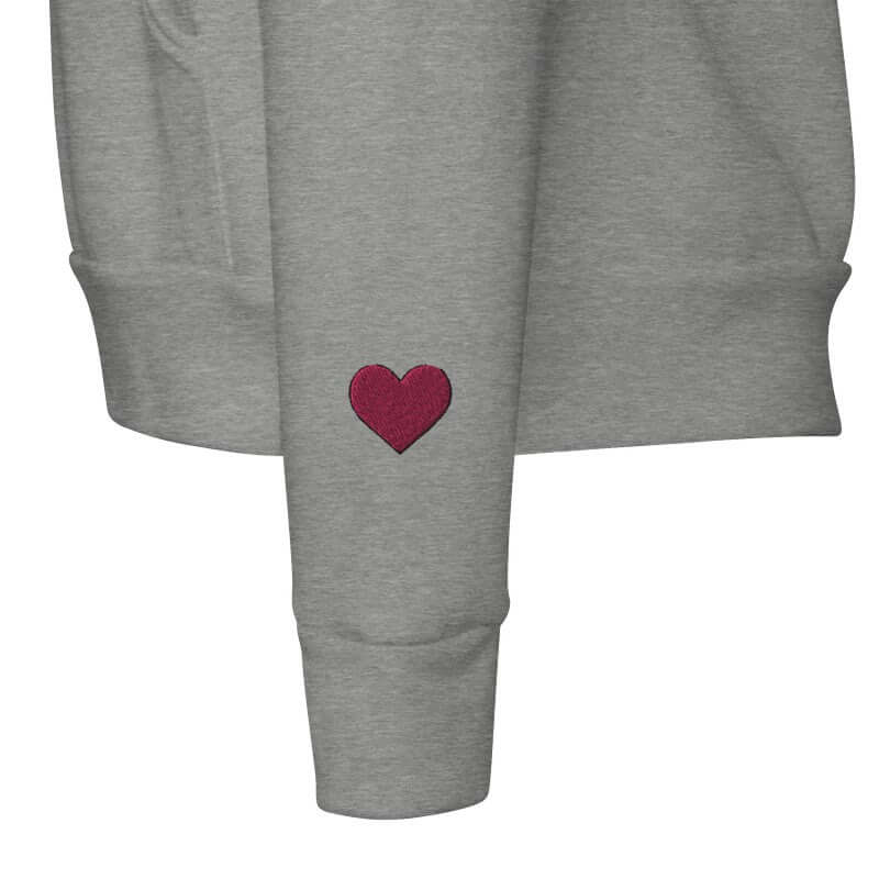 Bookish Queen Sweatshirt Bookish Embroidered Hoodie - Book Lover Heart
