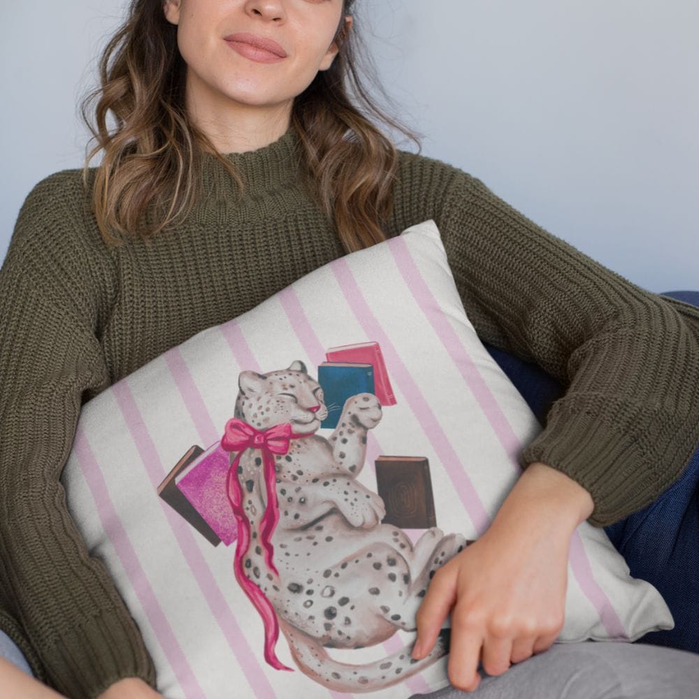 Bookish Queen Pillow Case Bookish Kitty Pillowcases - Limited Edition Josie Art Collab