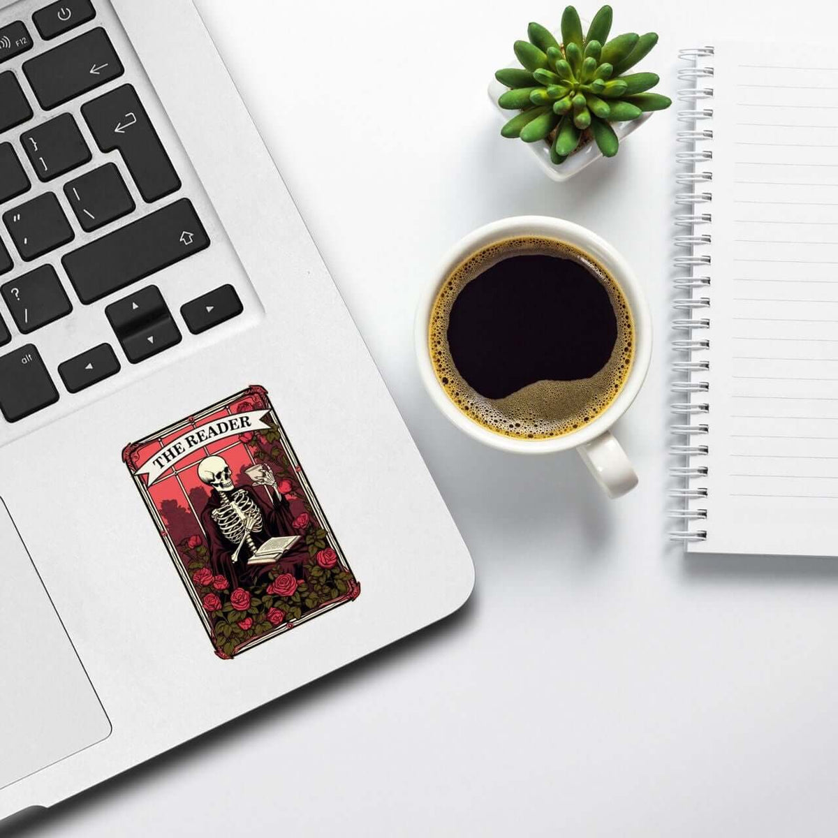Bookish Queen Bookish Essentials Bookish Skeleton Tarot Card - The Reader