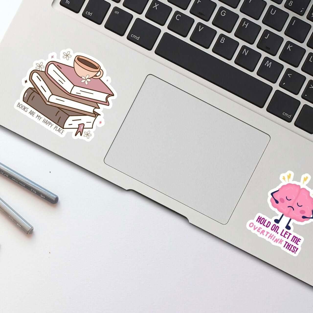 Bookish Queen Sticker Books are my Happy Place Sticker