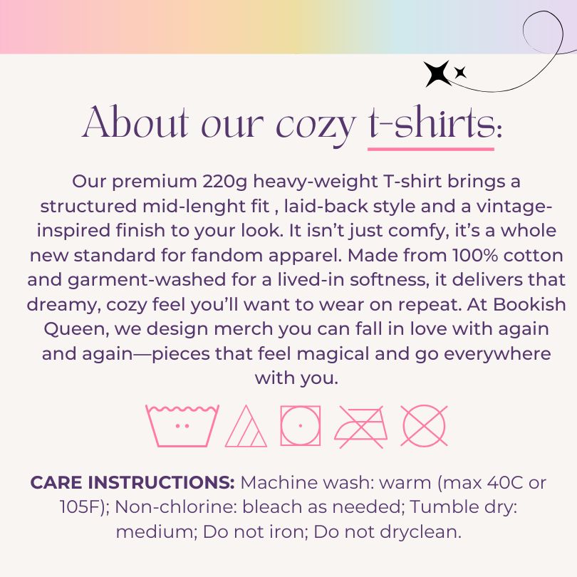 Bookish Queen T-Shirt Cathy Wuthering Heights Washed Tee