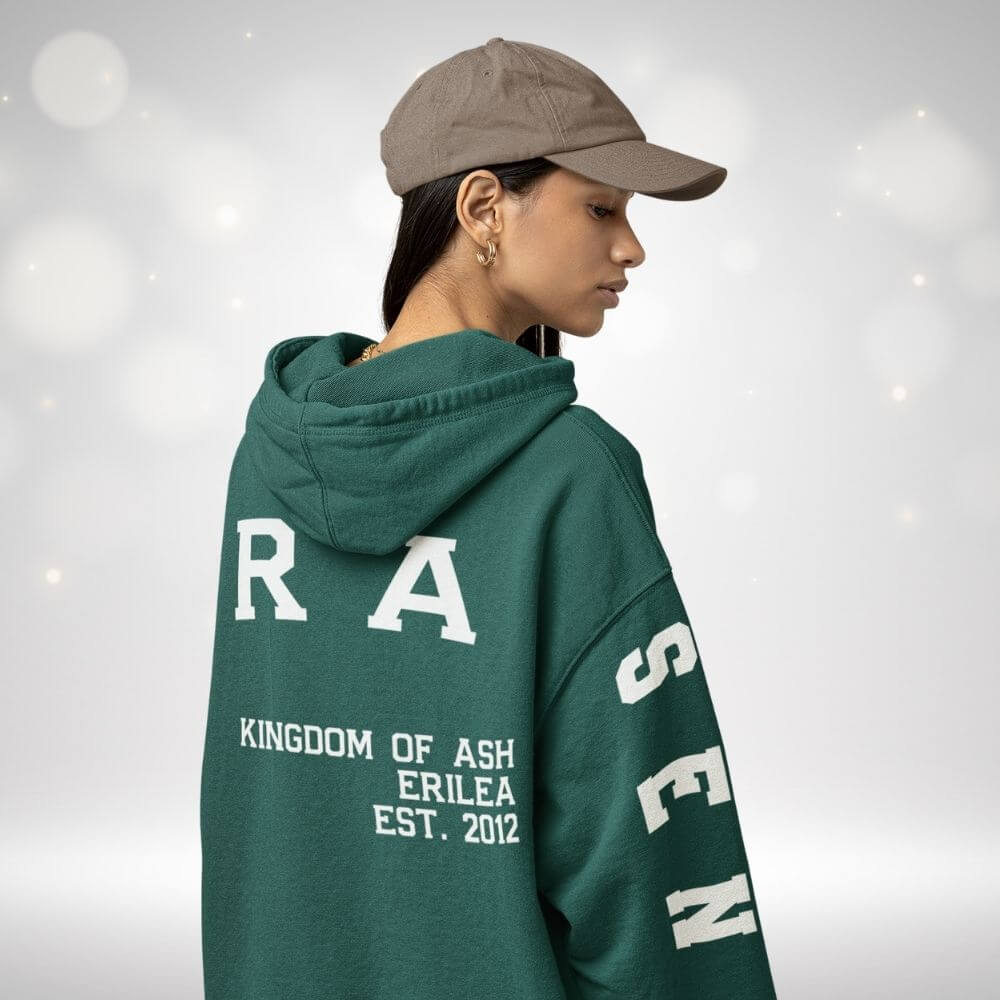 Bookish Queen Sweatshirt Terrasen - Forest Green / S Cloud Fleece Maasverse Hoodies (Officially Licensed)