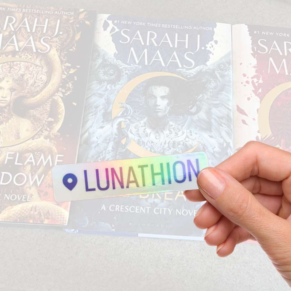 Bookish Queen Crescent City Stickers Crescent City Stickers - Lunathion Location Tag (Oficially Licensed)