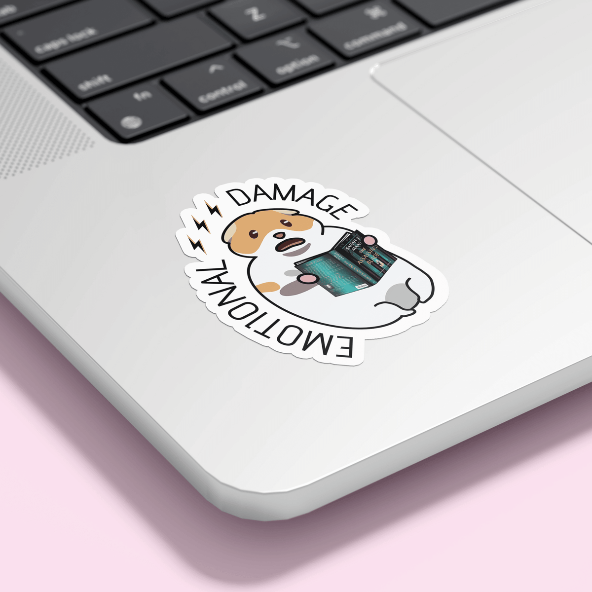 Bookish Queen Sticker Custom Bookish Emotional Damage Scared Hamster Meme