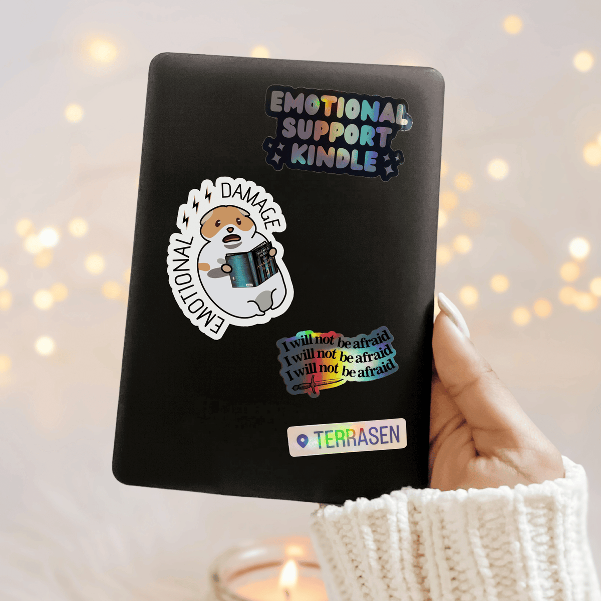Bookish Queen Sticker Custom Bookish Emotional Damage Scared Hamster Meme