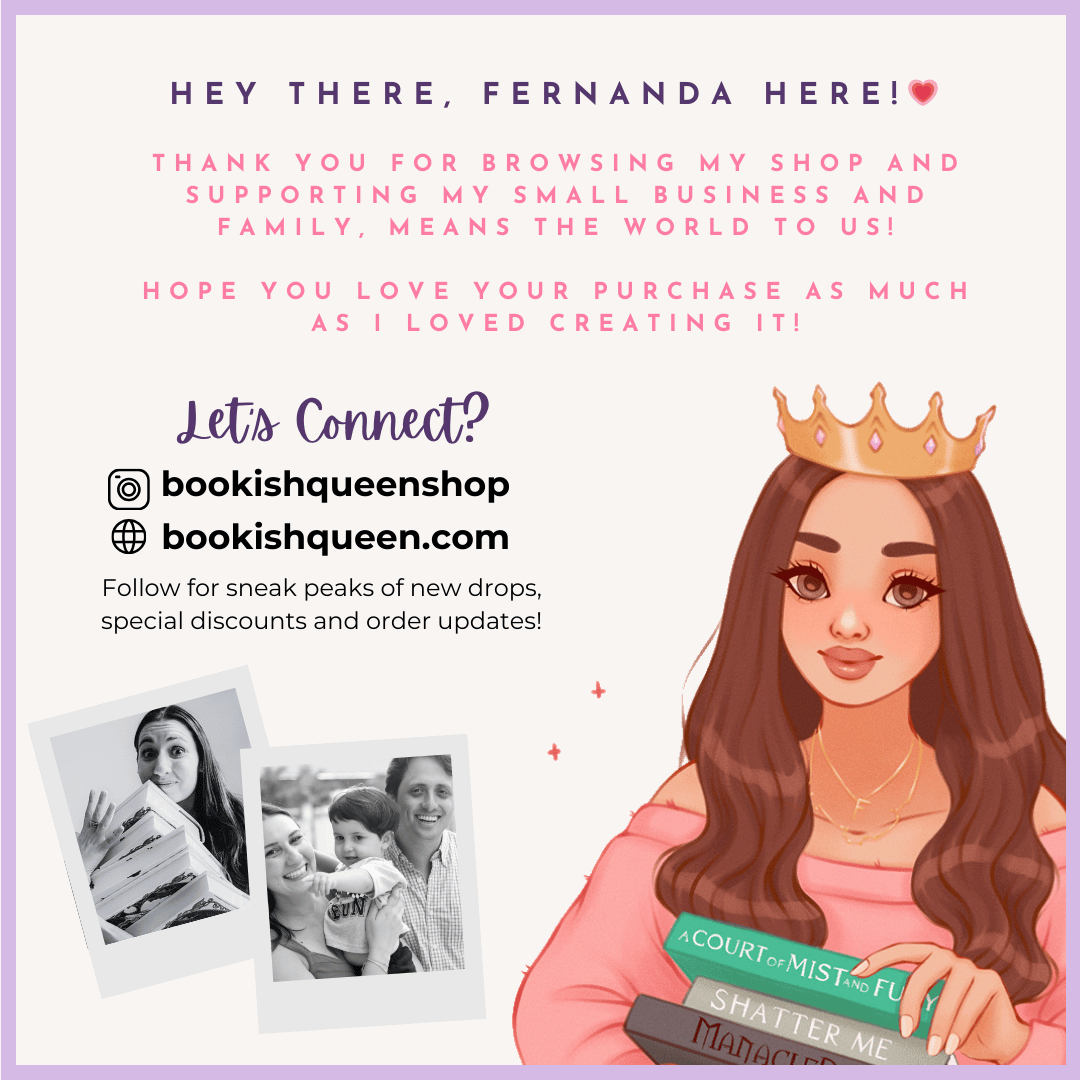 Bookish Queen Sticker Custom Cute Reader Sticker - Personalized Gifts for Book Lovers