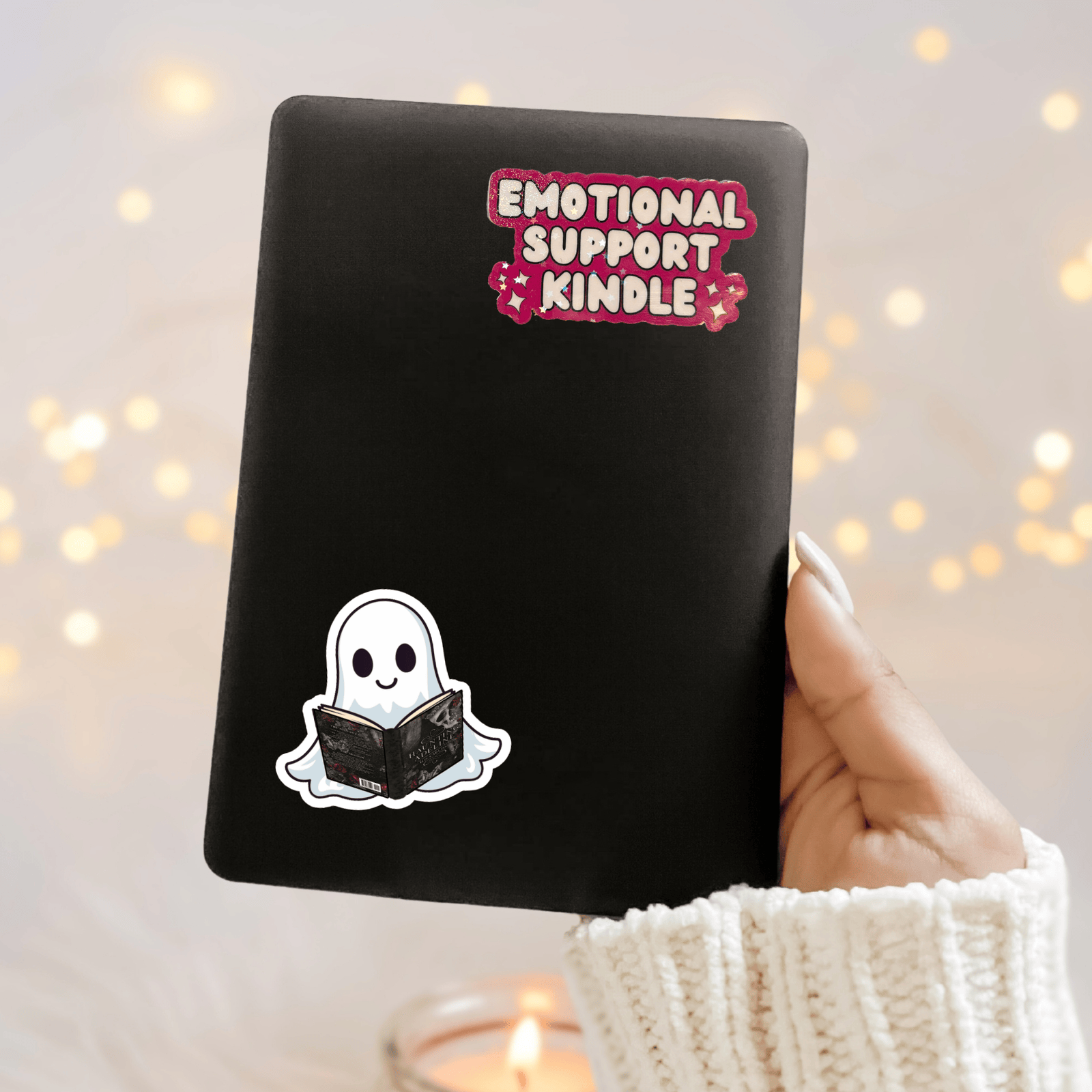Bookish Queen Sticker Ghost / Glossy Custom Cute Reader Sticker - Personalized Gifts for Book Lovers