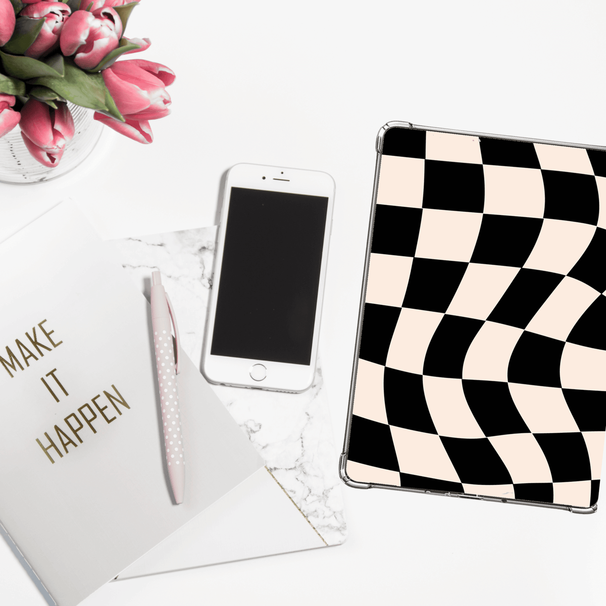 Bookish Queen Kindle Inserts DIGITAL DOWNLOAD Checkered Kindle Inserts for Clear Cover