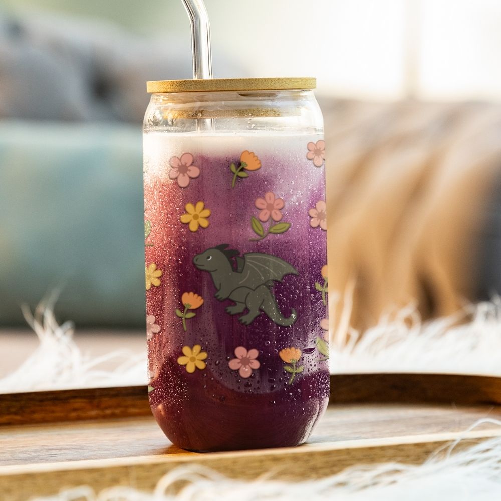 Bookish Queen Glass Cup Dragon Glass Sippy Cup