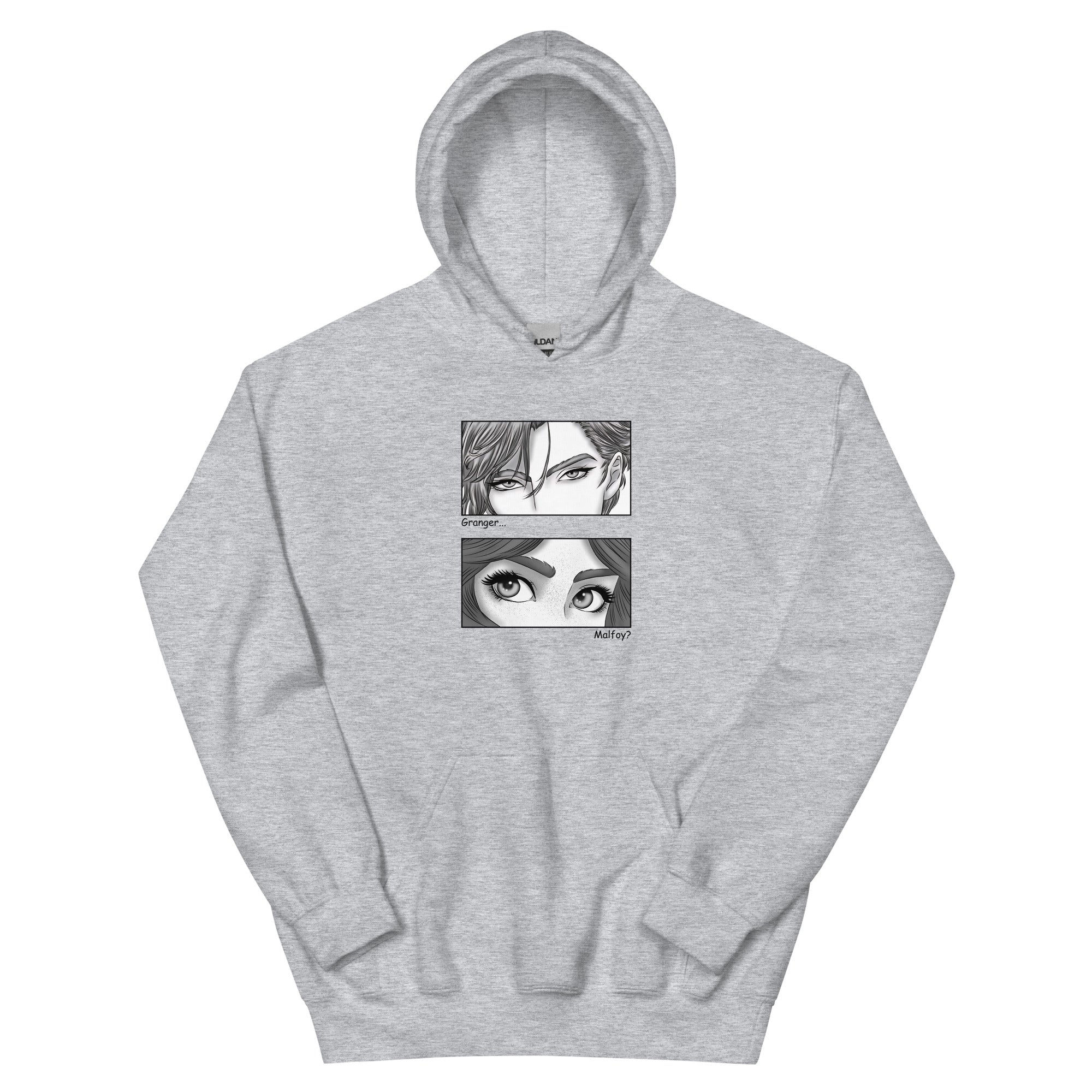 Manga-style Draco and Hermione hoodie for fanfic lovers