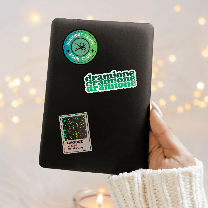 Bookish Queen Dramione Stickers AO3 Badge / Glossy Dramione Stickers - Dramione Book Club Sticker