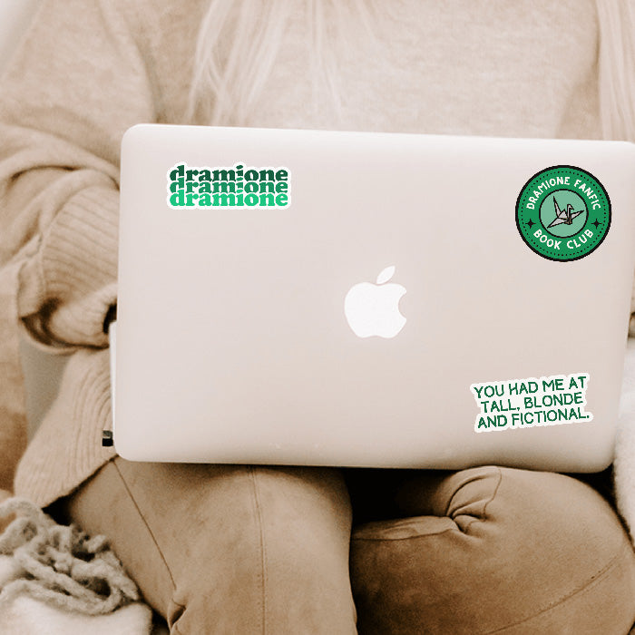 Bookish Queen Dramione Stickers Classic Badge / Glossy Dramione Stickers - Dramione Book Club Sticker