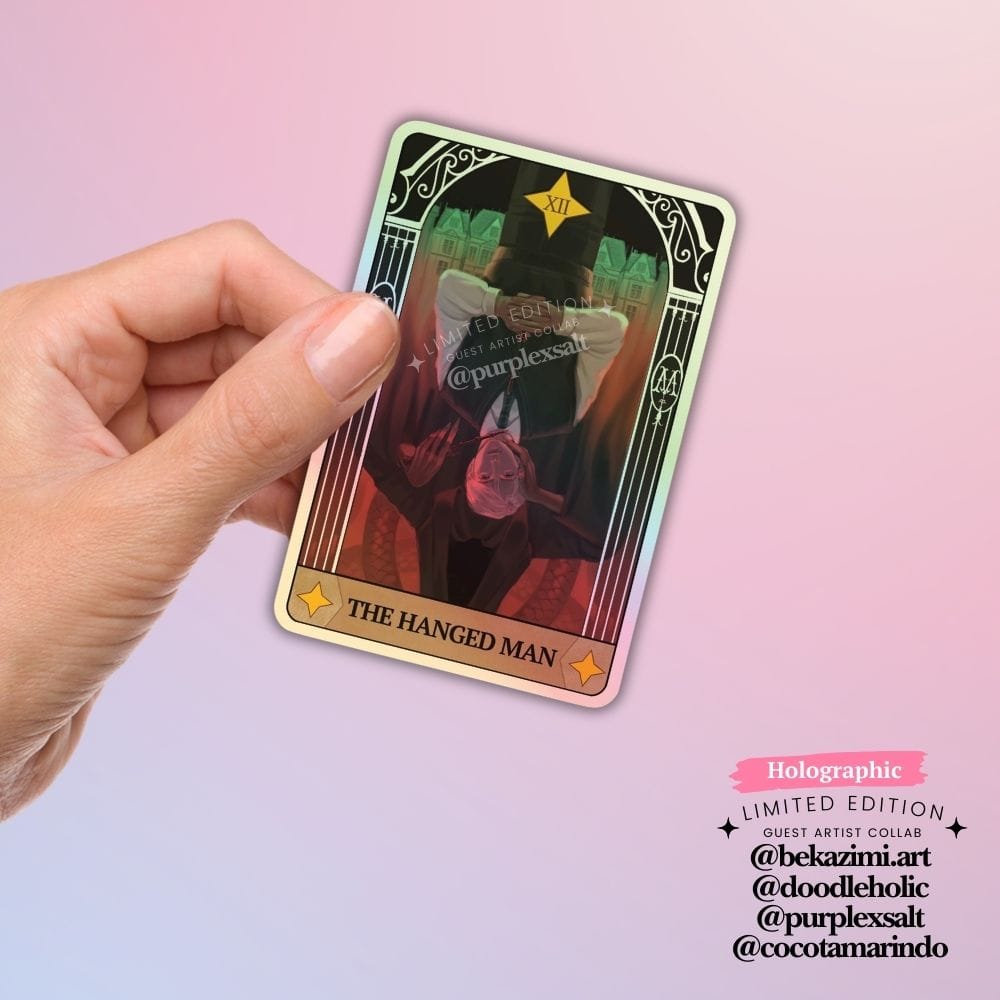 Bookish Queen Dramione Stickers The Hanged Man Dramione Stickers - Major Arcanas Tarot Collab 3.0