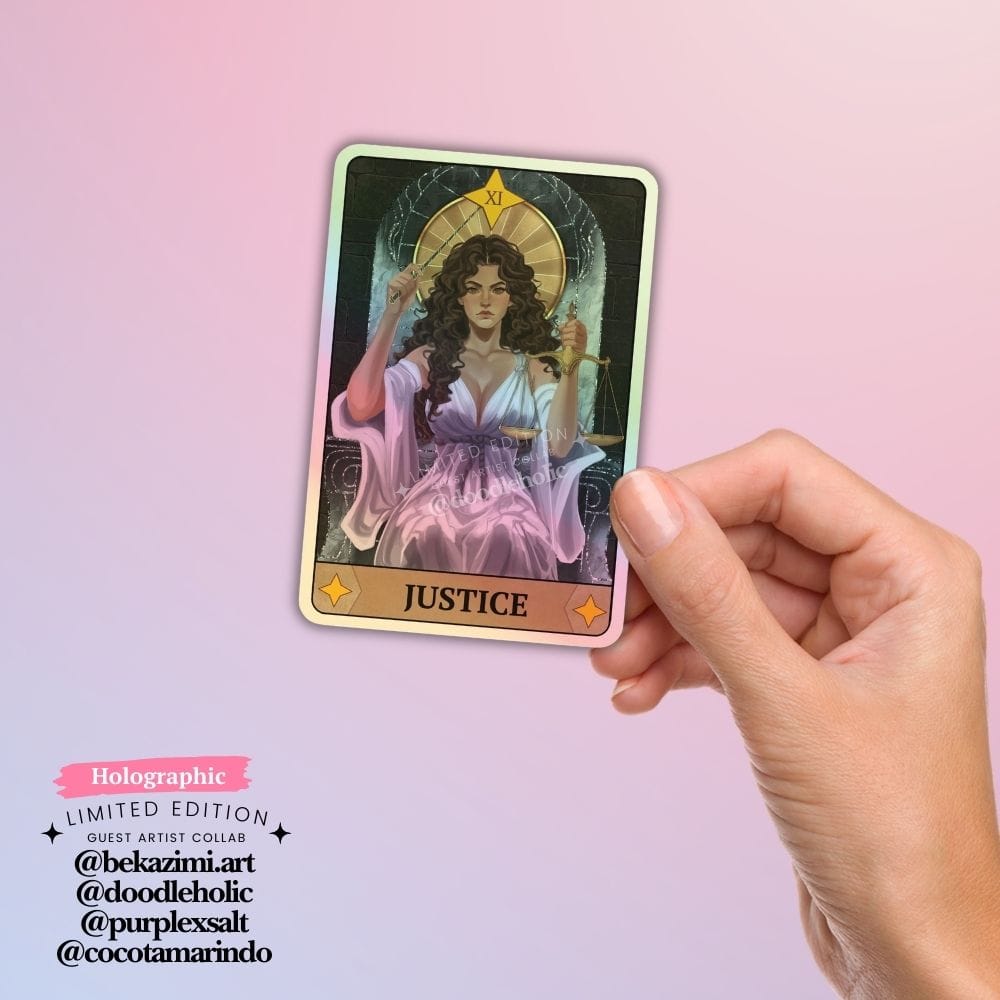 Bookish Queen Dramione Stickers The Justice Dramione Stickers - Major Arcanas Tarot Collab 3.0