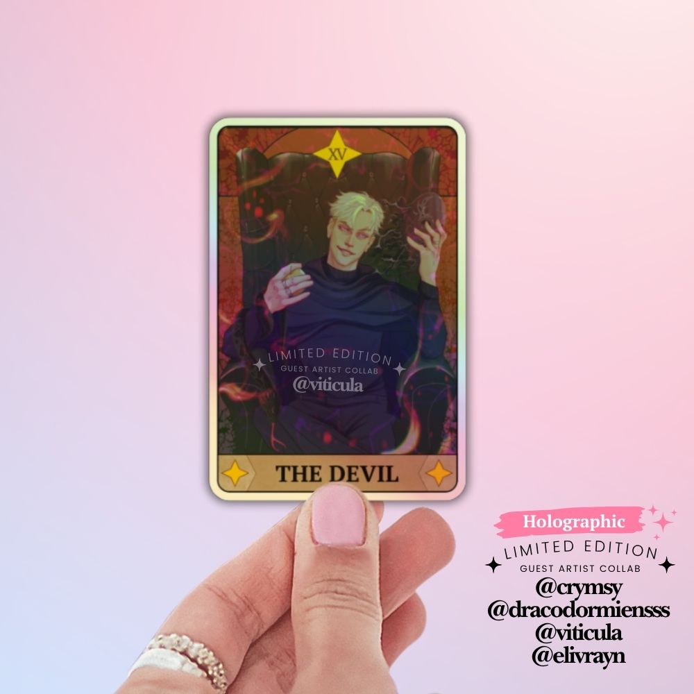 Bookish Queen Dramione Stickers The Devil Dramione Stickers - Major Arcanas Tarot Collab