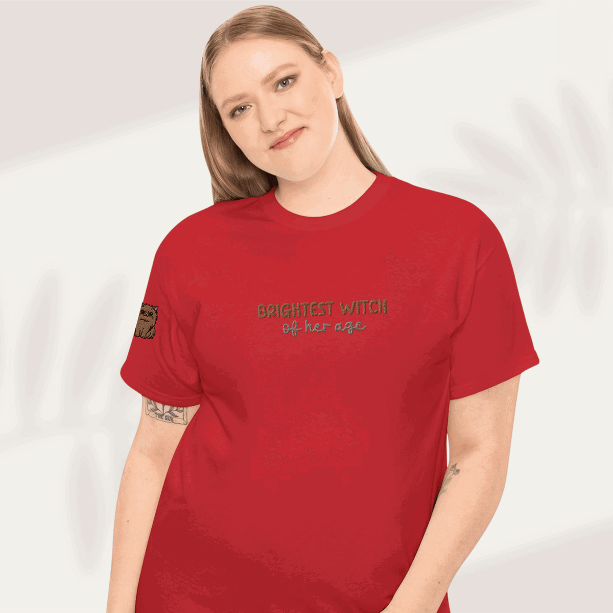 Bookish Queen T-Shirt Red / S Dramione T-Shirt - Brightest Witch of Her Age Embroidered