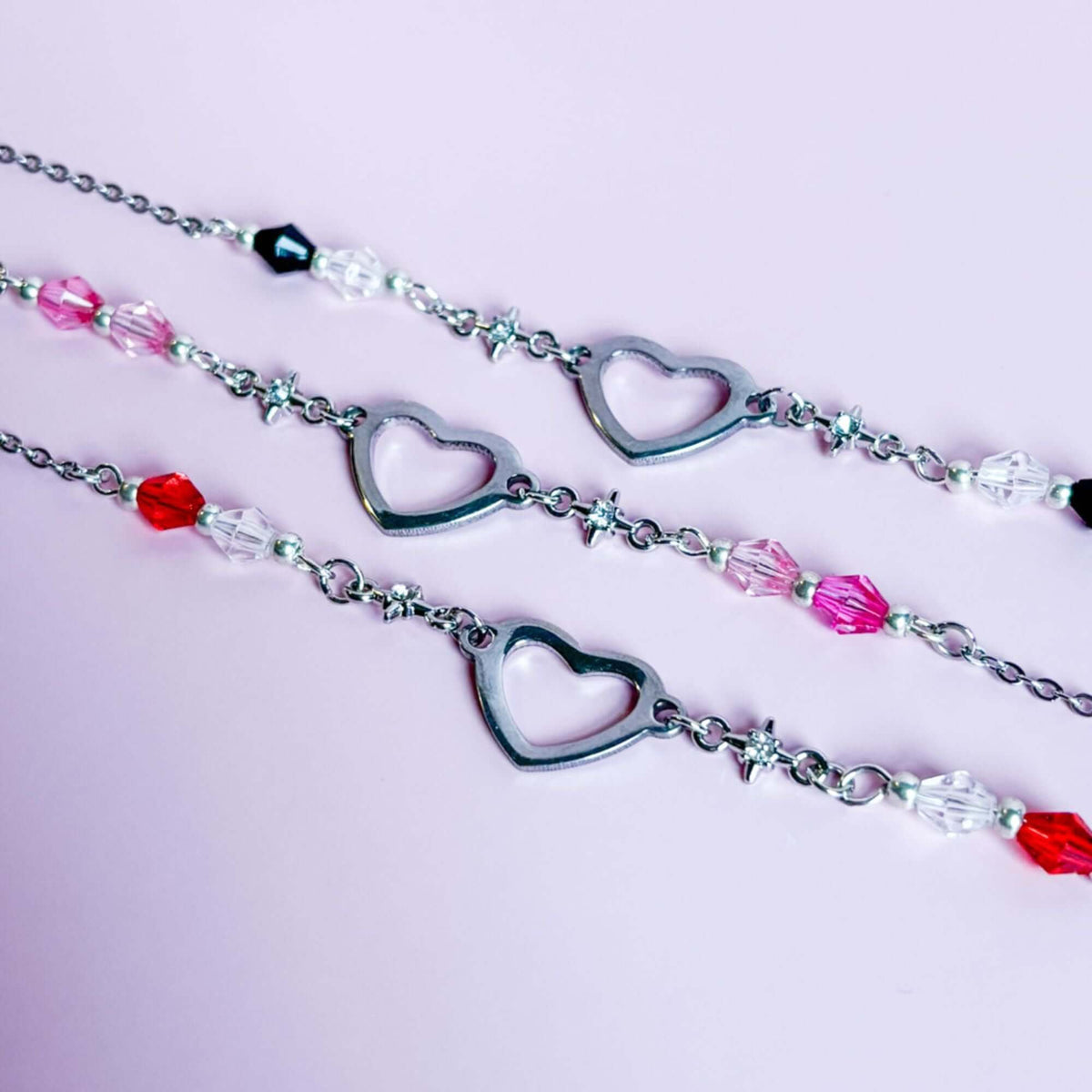 Bookish Queen E-Reader Accessories Cute Romance - Pink E-Reader Charm Chain - The Romance Heart