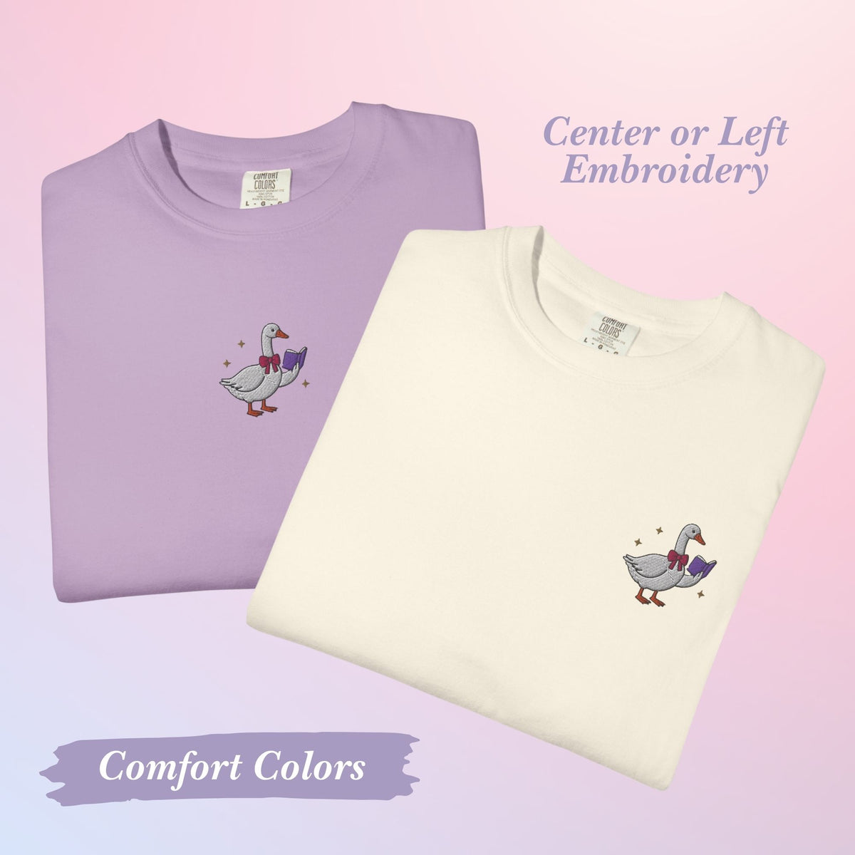 Bookish Queen T-Shirt Embroidered Bookish Silly Goose T-Shirt