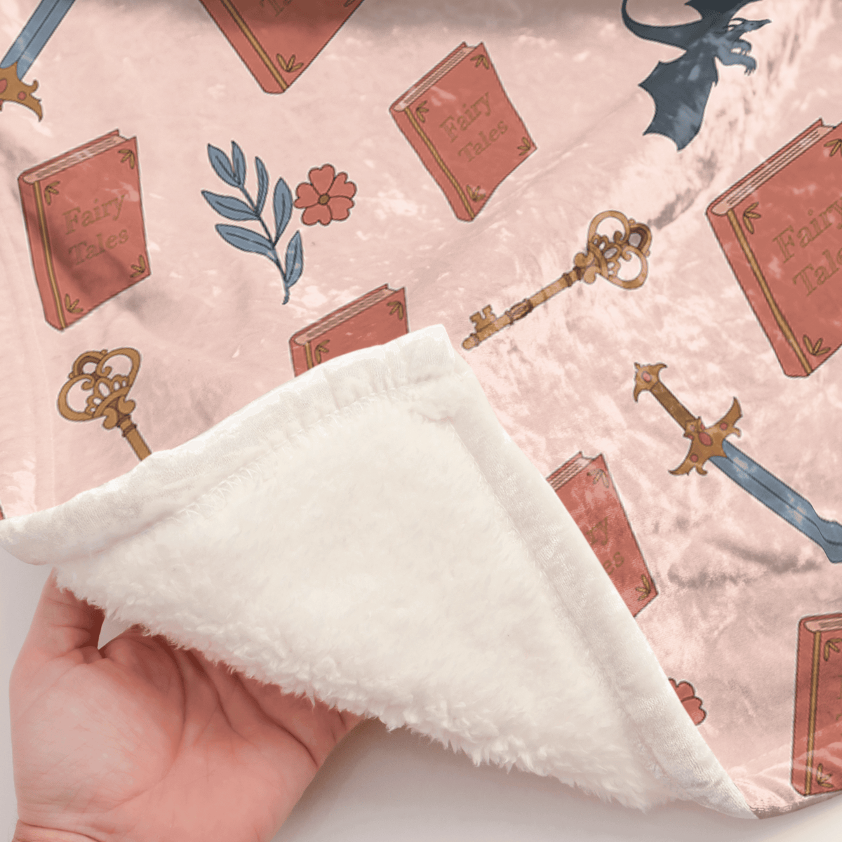 Bookish Queen Blankets 50" × 60" Fantasy Reader Cozy Shiny Velvet Blanket