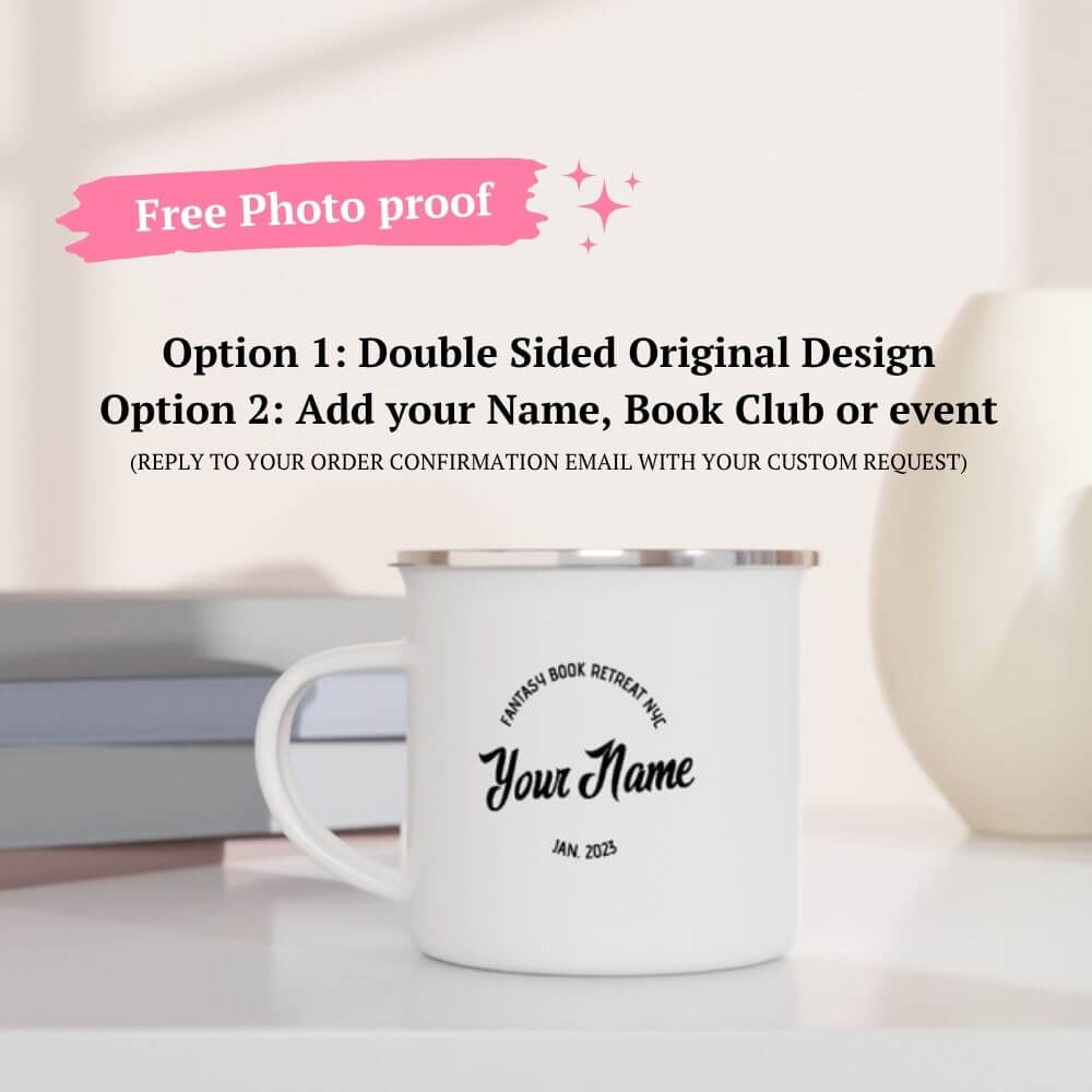 Geeky Queen Studio Print Material Fantasy Reader Custom Enamel Mug