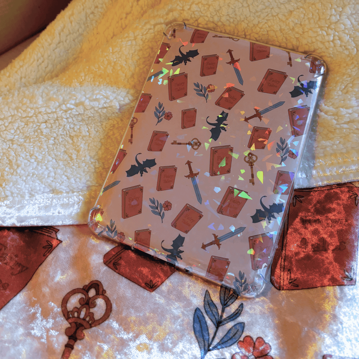 Bookish Queen Kindle Inserts Fantasy Reader Kindle Insert for Clear Cover