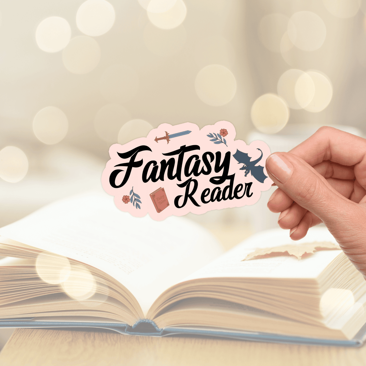 Bookish Queen Sticker Fantasy Reader Sticker for Book Lovers