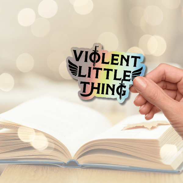 Bookish Queen Fourth Wing Stickers Fourth Wing Sticker Holographic - Violent Little Thing