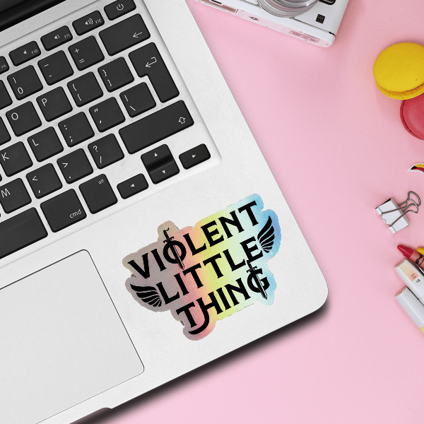 Bookish Queen Fourth Wing Stickers Fourth Wing Sticker Holographic - Violent Little Thing