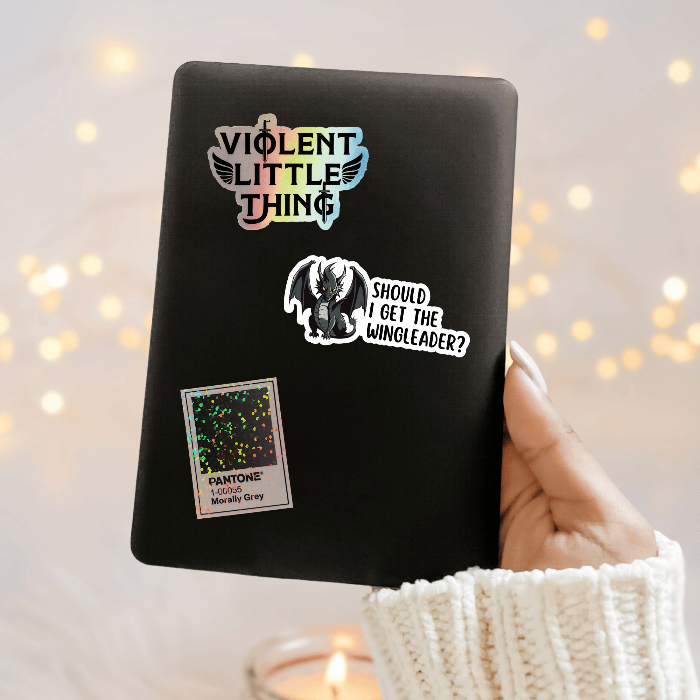 Bookish Queen Fourth Wing Stickers Fourth Wing Sticker Tairn Quote - Should I get the Wingleader?