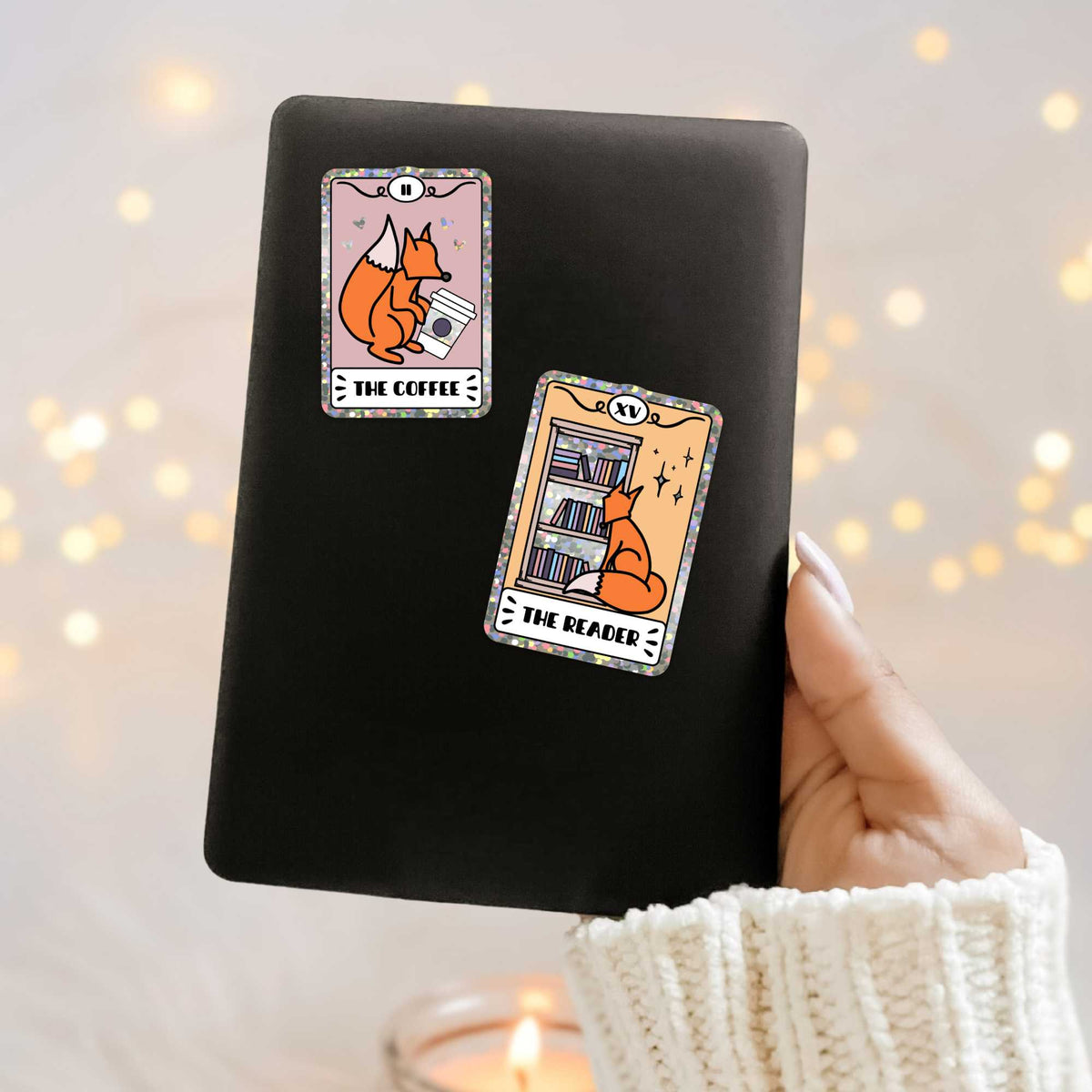 Bookish Queen Bookish Essentials Fox Tarot Card Sticker Book Lover - The Reader