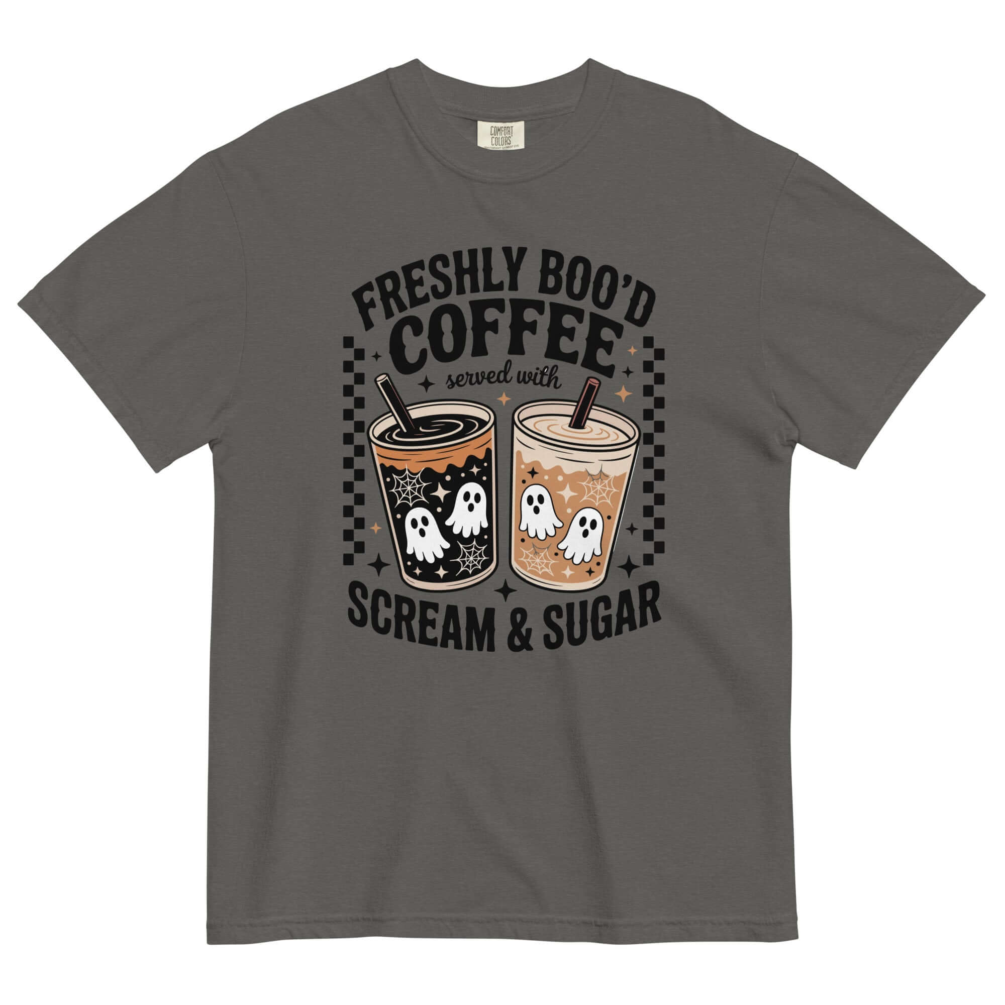 Bookish Queen T-Shirt Grey / S Freshly Boo'd Coffee T-Shirt Spooky Season