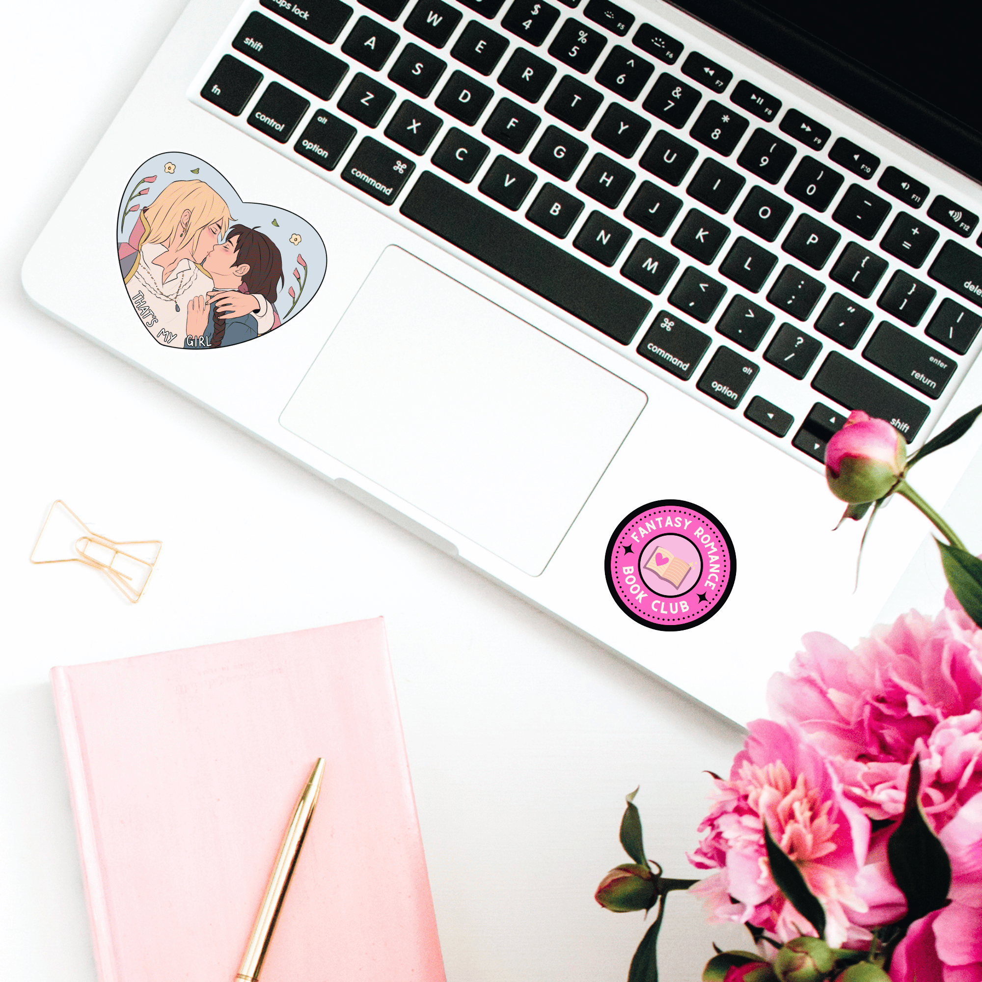 Bookish Queen Howl's Moving Castle Stickers Howl's and Sophie Kiss Howl's Moving Castle Stickers - Exclusive @tnkisu Collab