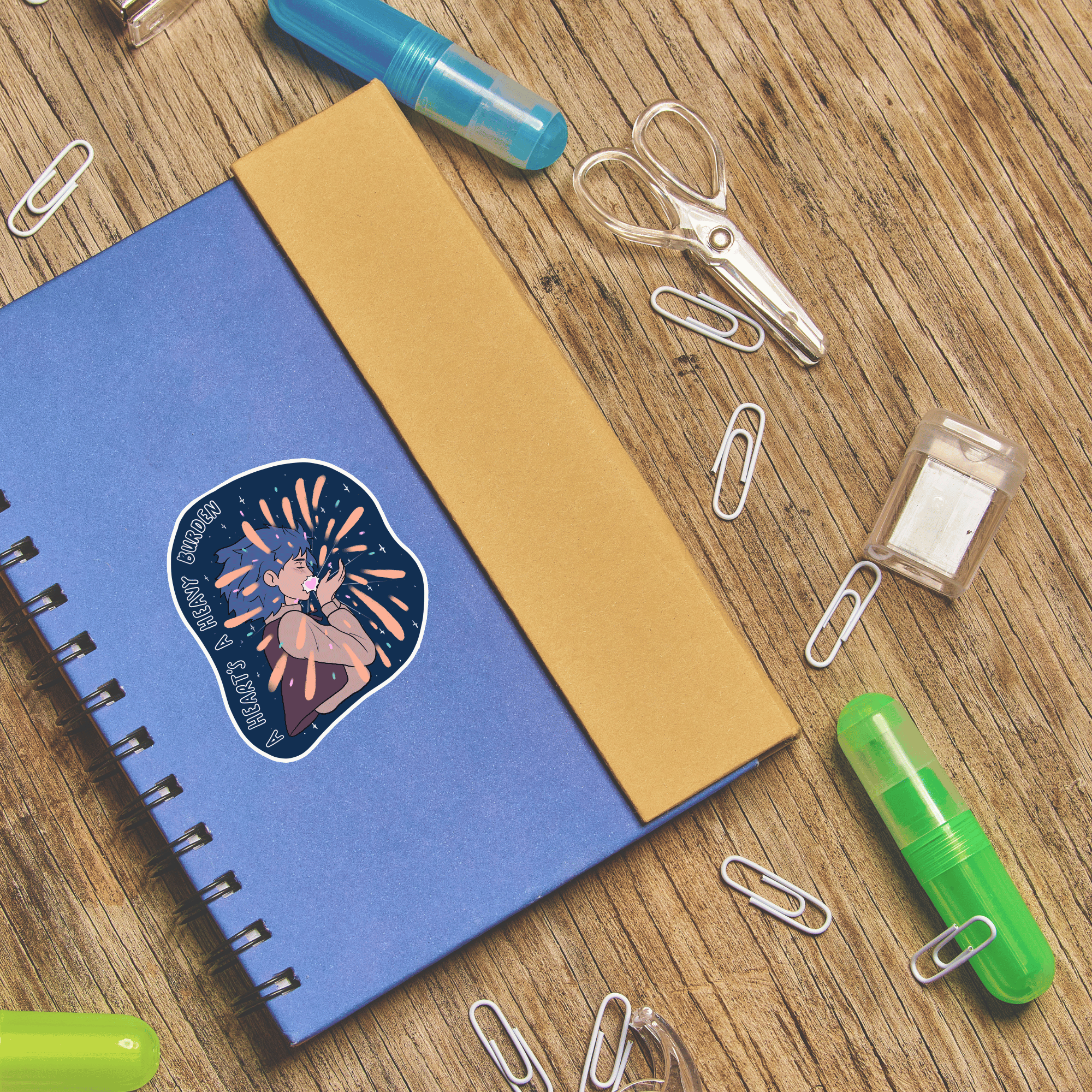 Bookish Queen Howl's Moving Castle Stickers Howl's Heart Howl's Moving Castle Stickers - Exclusive @tnkisu Collab