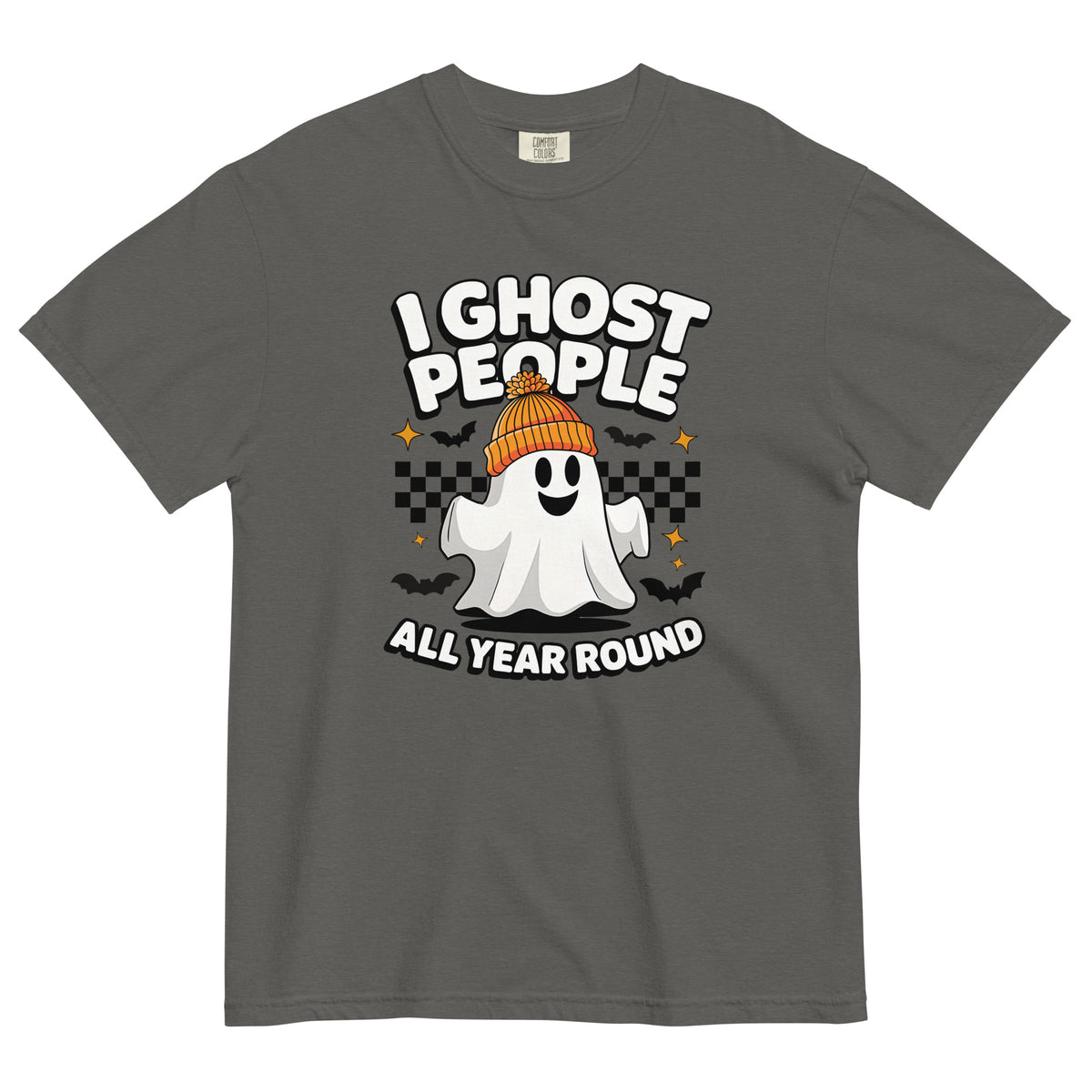Bookish Queen T-Shirt Grey / S I Ghost People All Year Round T-Shirt Spooky Season