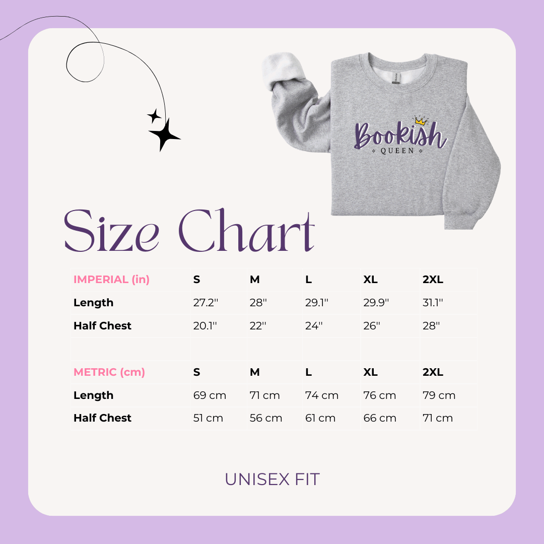 Bookish Queen Sweatshirt In my Bookish Era Embroidered Sweater