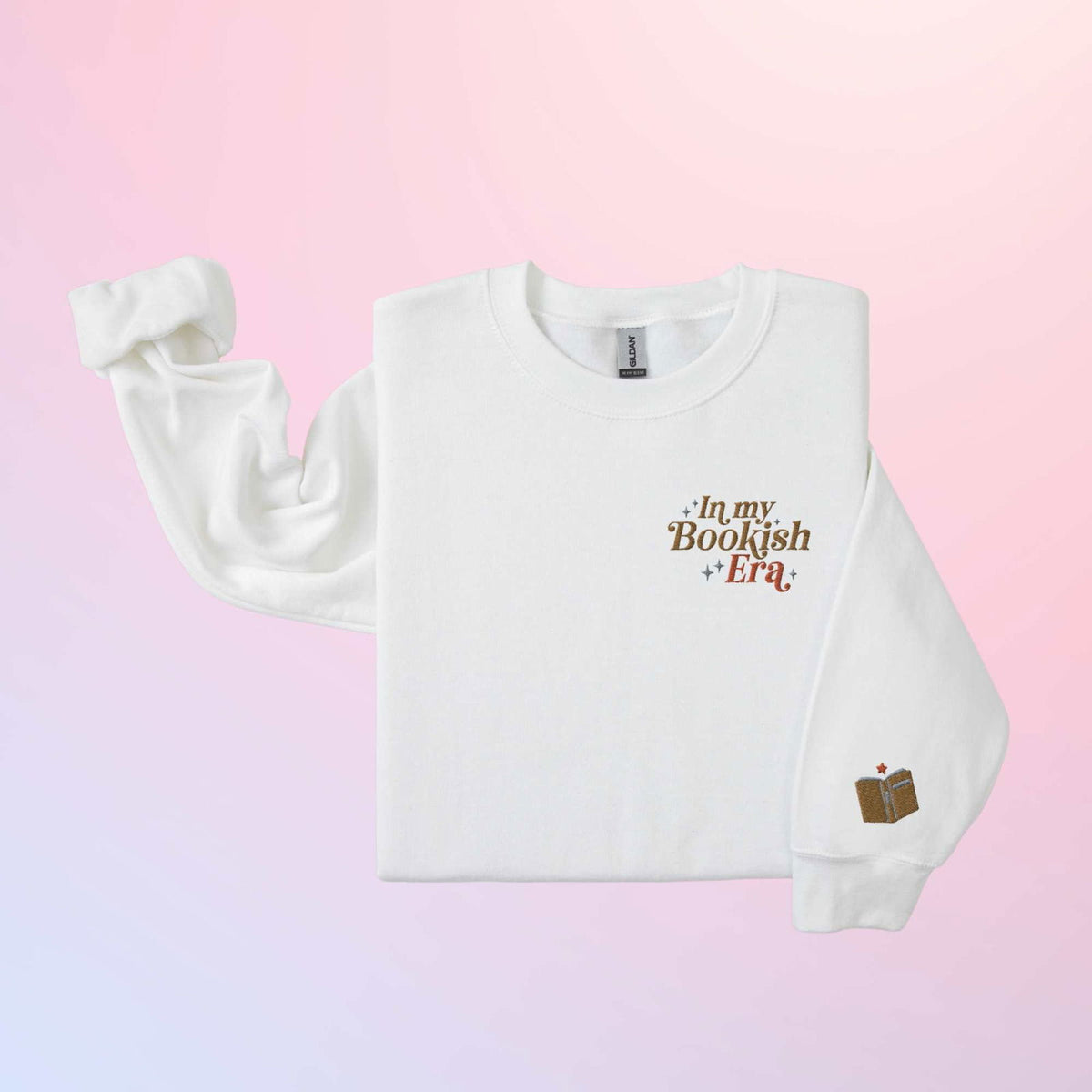 Bookish Queen Sweatshirt In my Bookish Era Embroidered Sweater