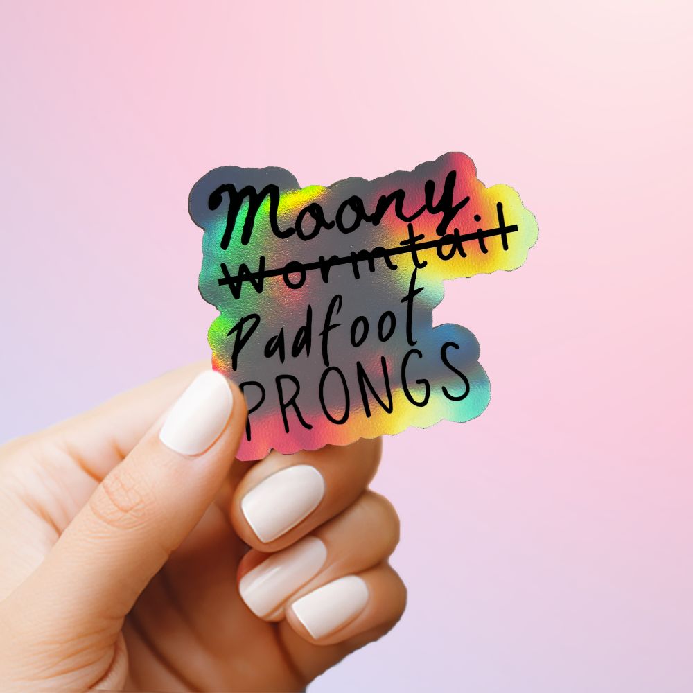 Bookish Queen Wizarding World Stickers Marauders Sticker Holographic - Signatures