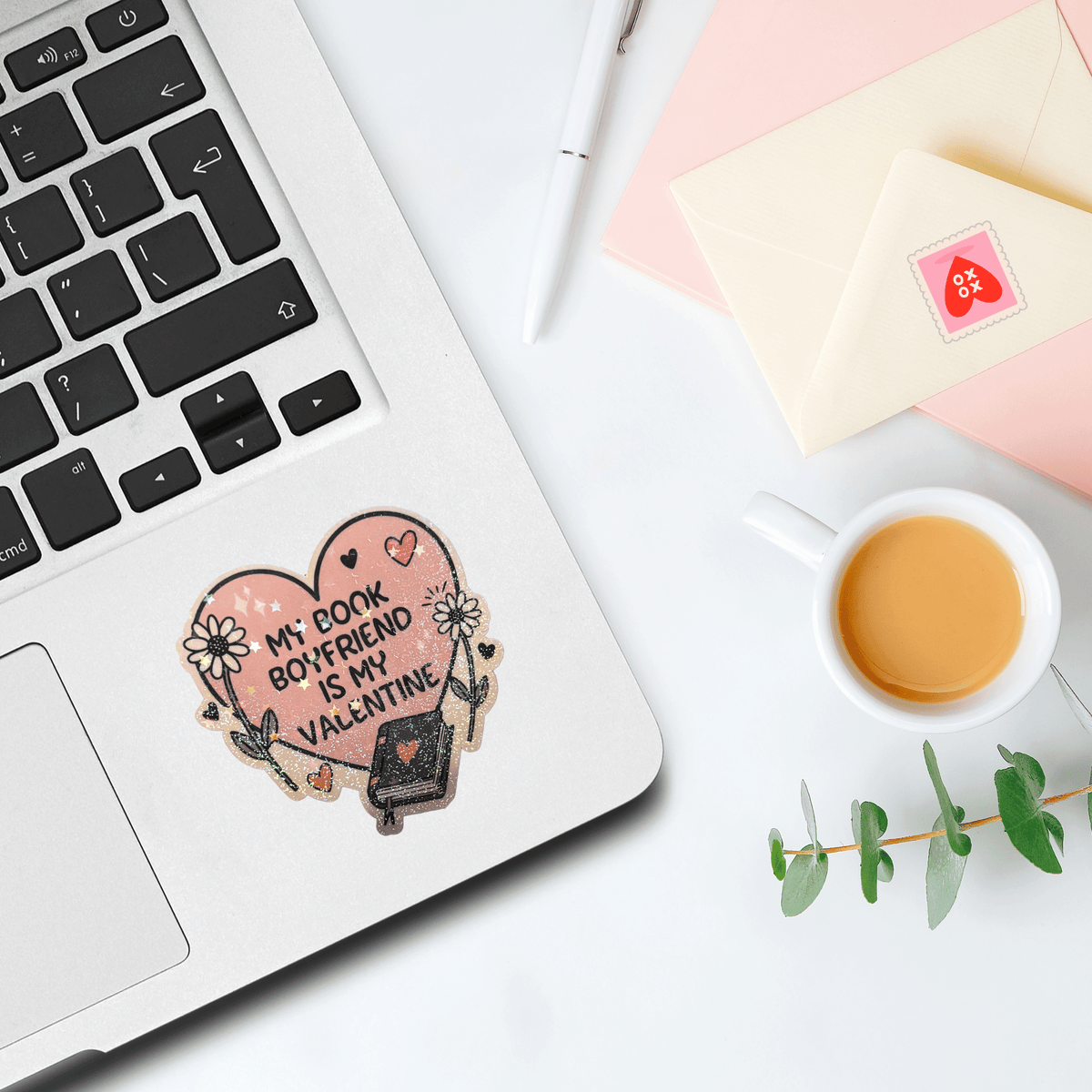 Bookish Queen Sticker My Book Boyfriend is my Valentine Sticker