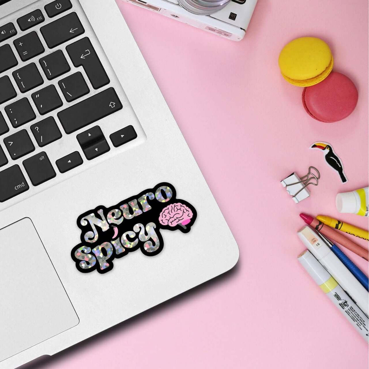 Bookish Queen Funny Mental Health Stickers Neurospicy Brain Sticker - Neurodivergent