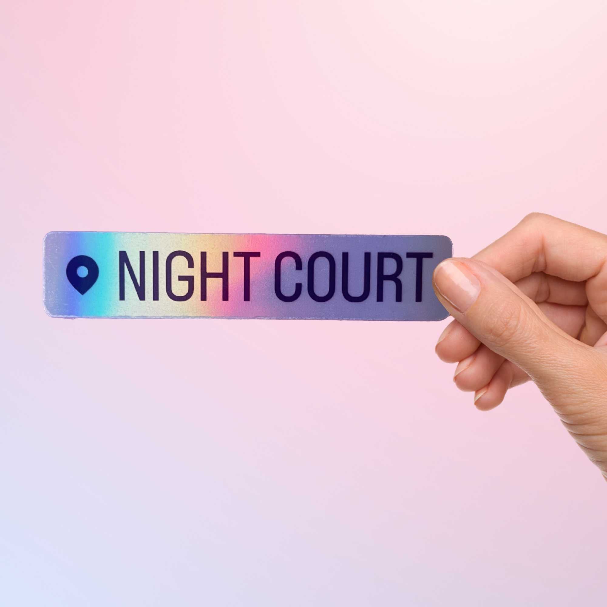 Holographic ACOTAR Sticker Night Court for Romantasy Reader Merch