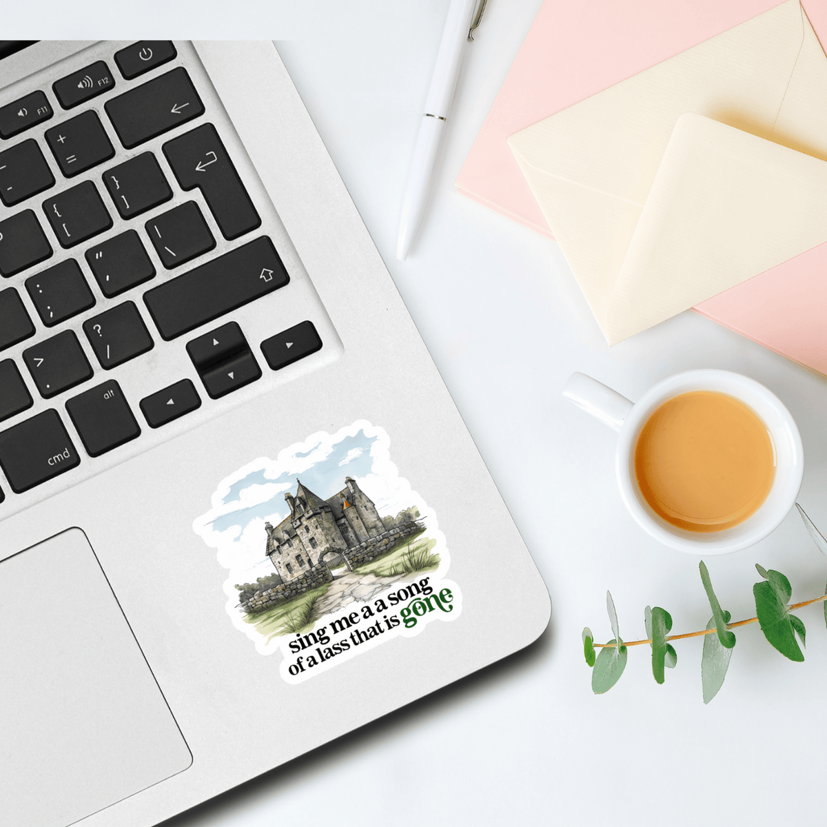 My Store Outlander Stickers Outlander Lallybroch Sticker - A Lass that is gone