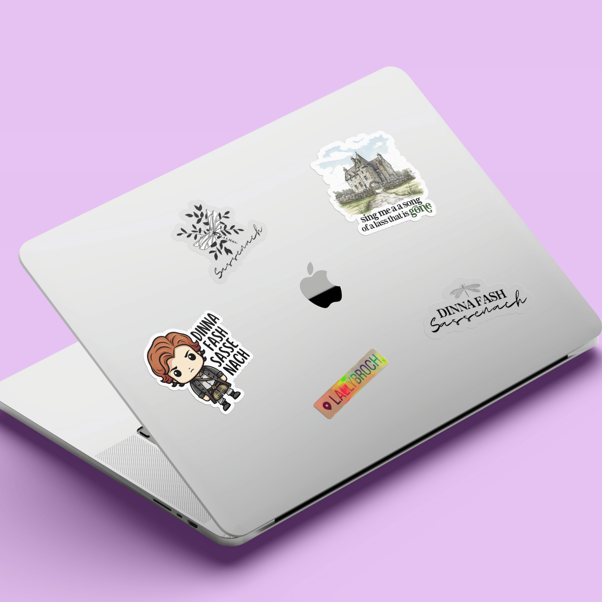 Literary fandom decal perfect as romance reader decor outlander laptop stickers