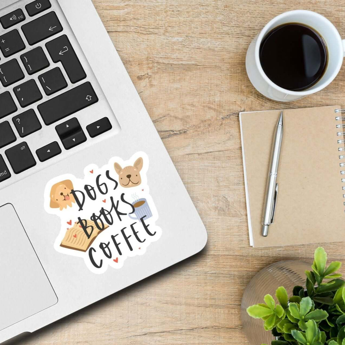 My Store Sticker Pets, Books and Coffee Sticker - Cat Mom - Dog Mom