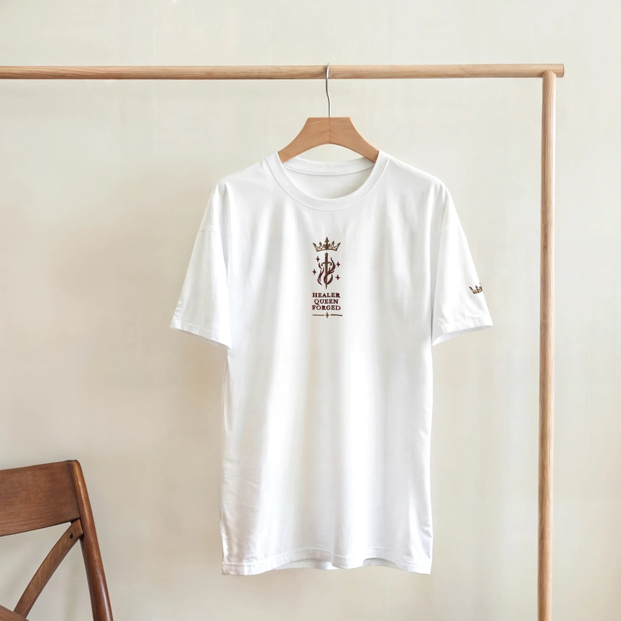 Bookish Queen T-Shirt Queen Diem Bellator Embroidered T-Shirt