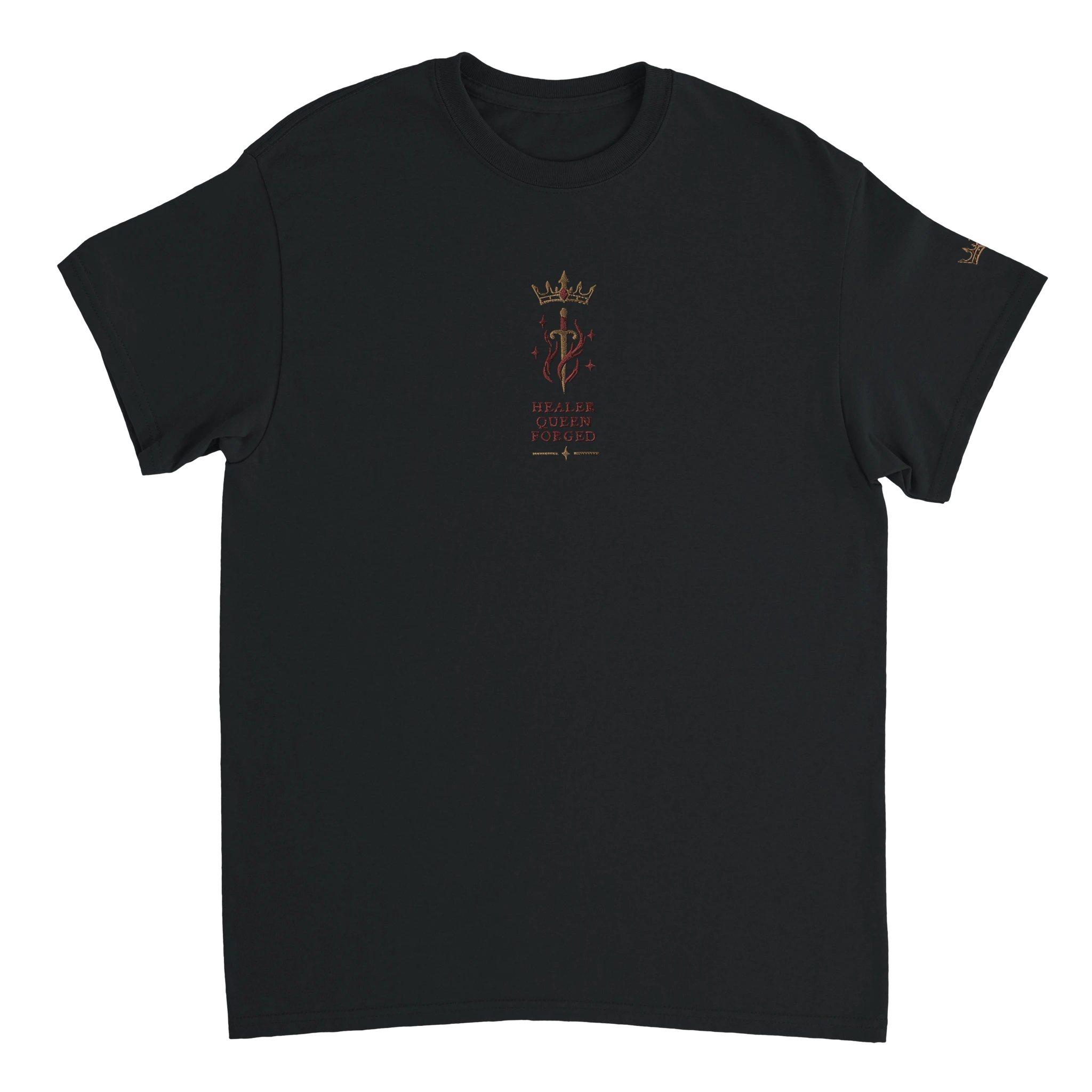 Bookish Queen T-Shirt Black / S Queen Diem Bellator Embroidered T-Shirt