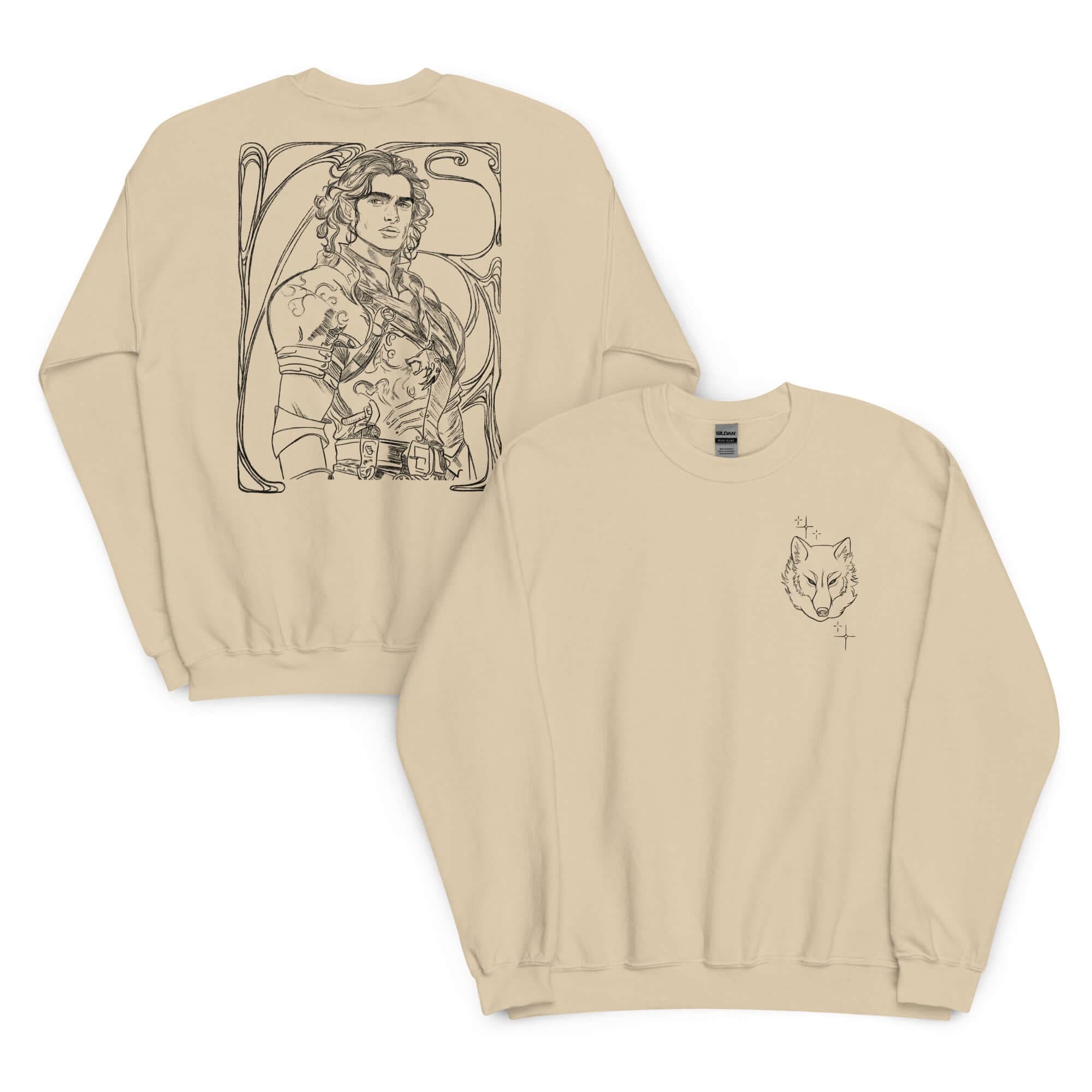 Bookish Queen Sweatshirt Beige / S Quicksilver Kingfisher Sweatshirt - Limited Edition Collab @bubblebabyro