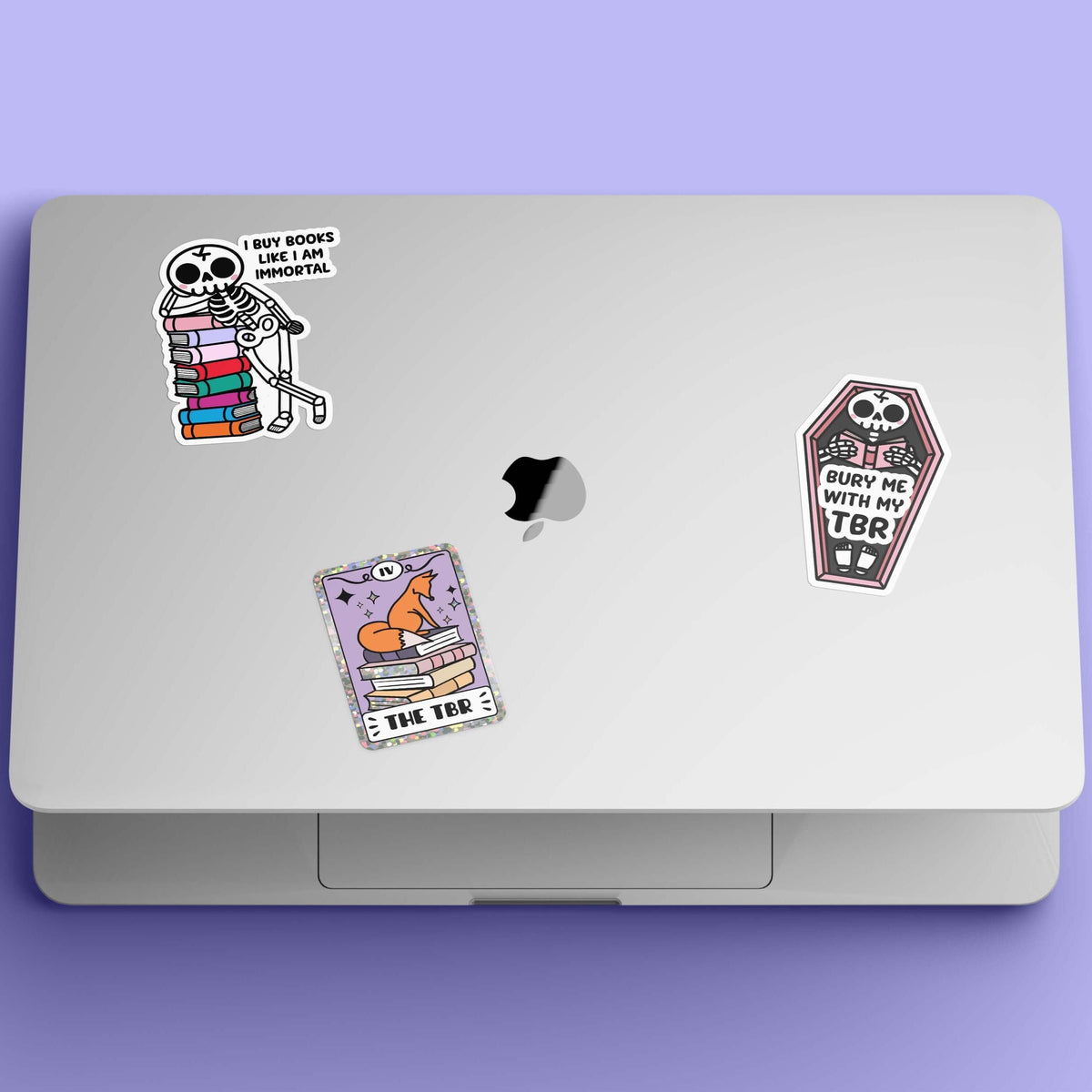 Bookish Queen Sticker Reading Skeleton Sticker -  I Buy Books Like I Am Immortal